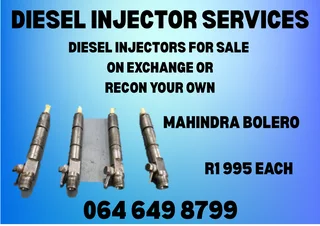 Mahindra Bolero Diesel Injectors With Washers For Sale On Exchange Or Recon Your Own Warranty Incl