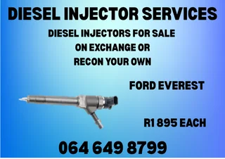 Ford Everest Diesel Injectors With Washers For Sale 6 Months Warranty Included
