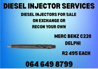 Merc Benz C220 Delphi Diesel Injectors For Sale On Exchange Copper Washers Included
