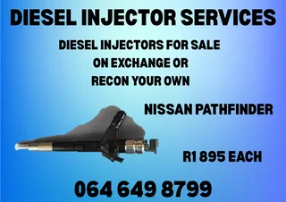 Nissan Pathfinder Diesel Injectors For Sale Or Recon Your Own Washers And Warranty Included