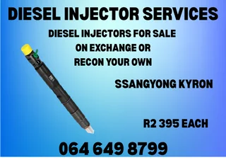 Ssangyong Kyron Diesel Injectors For Sale Copper Washers And 6 Months Warranty Included