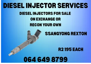 Ssangyong Rexton Diesel Injectors With Washers For Sale On Exchange Or Recon Your Own