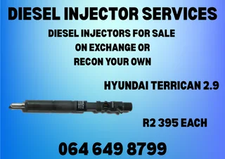 Hyundai Terrican 2.9 Diesel Injectors With Washers For Sale
