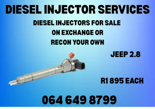 Jeep 2.8 Diesel Injectors For Sale On Exchange Copper Washers Included