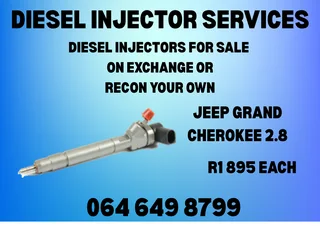 Jeep Grand Cherokee 2.7 Diesel Injectors For Sale On Exchange 6 Months Warranty Included