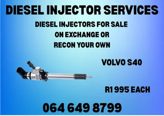 Volvo S40 Diesel Injectors For Sale On Exchange Washers And Warranty Included
