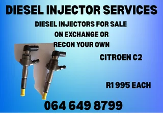 Citroen C2 Diesel Injectors For Sale Or Recon Your Own