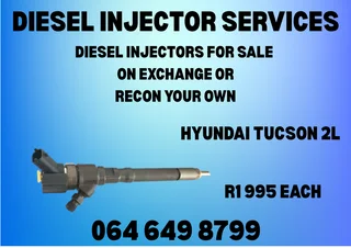 Hyundai Tucson 2l Diesel Injectors For Sale On Exchange Or Recon Your Own Washers And Warranty Incl