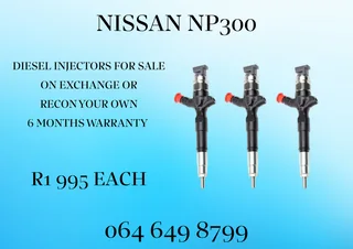 Nissan Np300 Diesel Injectors For Sale On Exchange Copper Washers And Warranty Included
