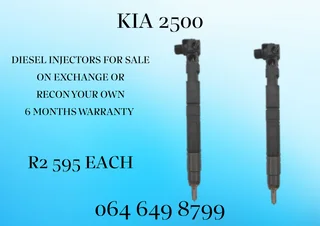 Kia 2500 Diesel Injectors For Sale 6 Months Warranty Included
