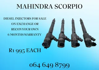 Mahindra Scorpio Diesel Injectors With Washers For Sale Or Recon Your Own
