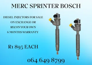 Merc Sprinter Bosch Diesel Injectors For Sale On Exchange Or Recon Your Own
