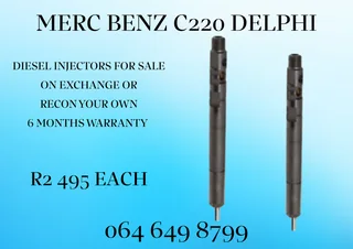 Merc Benz C220 Delphi Diesel Injectors For Sale On Exchange Or Recon Your Own Washer And Warranty