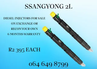Ssangyong 2l Diesel Injectors For Sale Or Recon Your Own Copper Washers And Warranty Included