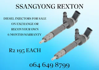 Ssangyong Rexton Diesel Injectors For Sale 6 Months Warranty Included