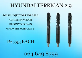 Hyundai Terrican 2.9 Diesel Injectors For Sale On Exchange 6 Months Warranty Included
