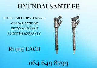 Hyundai Sante Fe Diesel Injectors With Copper Washers For Sale