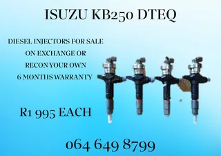 We Can Recon Your Isuzu Kb250 Dteq Diesel Injectors 6 Months Warranty Included