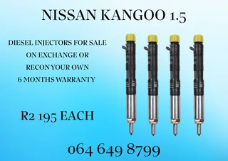 Nissan Kangoo 1.5 Diesel Injectors For Sale On Exchange Or Recon Your Own Washers Included
