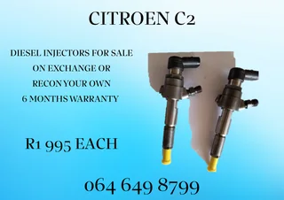 Citroen C2 Diesel Injectors For Sale Or Recon Your Own