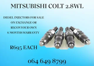 Mitsubishi Colt 2.8wl Diesel Injectors For Sale