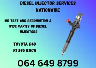 TOYOTA D4D DIESEL INJECTORS FOR SALE ON EXCHANGE OR RECON YOUR OWN