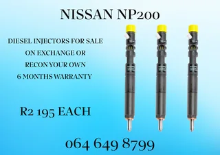 NISSAN NP200 DIESEL INJECTORS FOR SALE OR RECON YOUR OWN