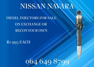 NISSAN NAVARA DIESEL INJECTORS FOR SALE OR RECON YOUR OWN COPPER WASHERS INCLUDED