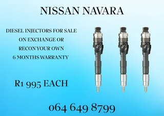 NISSAN NAVARA DIESEL INJECTORS FOR SALE OR RECON YOUR OWN COPPER WASHERS INCLUDED