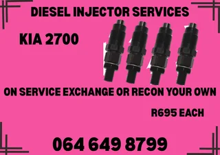 Kia 2700 Diesel Injectors For Sale 6 Months Warranty Included
