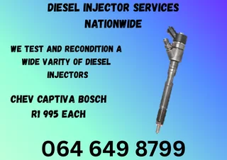 CHEV CAPTIVA BOSCH DIESEL INJECTORS WITH WASHERS FOR SALE ON EXCHANGE OR RECON YOUR OWN