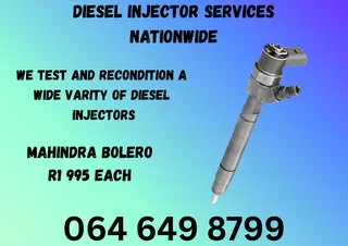 MAHINDRA BOLERO DIESEL INJECTORS FOR SALE ON EXCHANGE OR RECON YOUR OWN 6 MONTHS WARRANTY INCLUDED