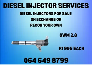 WE CAN RECON YOUR GWM 2.8 DIESEL INJECTORS