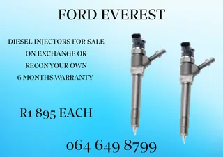 WE CAN RECON YOUR FORD EVEREST DIESEL INJECTORS COPPER WASHERS INCLUDED