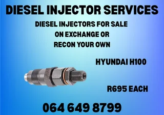 WE CAN RECON YOUR HYUNDAI H100 DIESEL INJECTORS 6 MONTHS WARRANTY INCLUDED