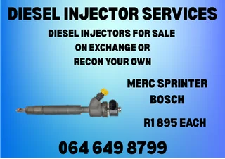 MERC BOSCH DIESEL INJECTORS FOR SALE ON EXCHANGE OR RECON YOUR OWN