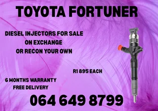 Toyota Fortuner Diesel Injectors For Sale On Exchange Or Recon Your Own Washers And Warranty Incl