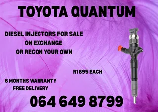 Toyota Quantum Diesel Injectors For Sale On Exchange 6 Months Warranty Included