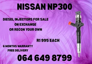 Nissan Np300 Diesel Injectors For Sale On Exchange Copper Washers And 6 Months Warranty Included
