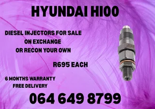 Hyundai H100 Diesel Injectors For Sale On Exchange Or Recon Your Own 6 Months Warranty Included