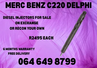 Merc Benz C220 Delphi Diesel Injectors For Sale Or Recon Your Own
