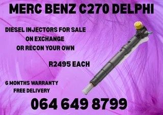 Merc Benz C270 Delphi Diesel Injectors For Sale Or Recon Your Own Copper Washers Included
