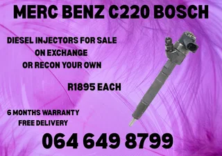 Merc Benc C220 Bosch Diesel Injectors For Sale Or Recon Your Own 6 Months Warranty Included