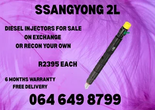 Ssangyong 2l Diesel Injectors With Washers For Sale On Exchange Or Recon Your Own