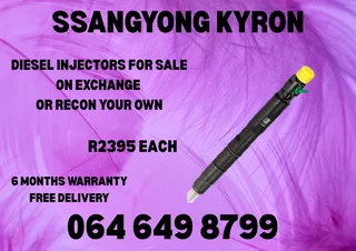 Ssangyong Kyron Diesel Injectors With Washers For Sale On Exchange