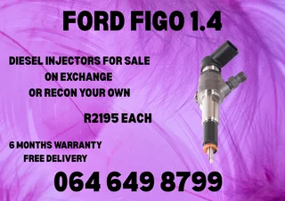 Ford Figo 1.4 Diesel Injectors With Washers For Sale 6 Months Warranty Included