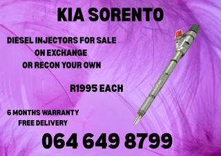 We Can Recon Your Kia Sorento Diesel Injectors 6 Months Warranty Included