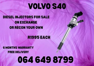 Volvo S40 Diesel Injectors For Sale Or Recon Your Own 6 Months Warranty Included