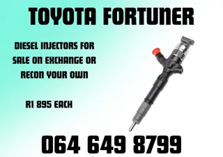 Toyota Fortuner Diesel Injectors For Sale On Exchange Or Recon Your Own Washers And Warranty Incl