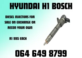 Hyundai H1 Bosch Diesel Injectors For Sale Or Recon Your Own 6 Months Warranty Included